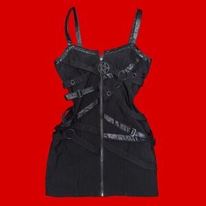 Gothic Bondage Mini Dress “Bury Me”